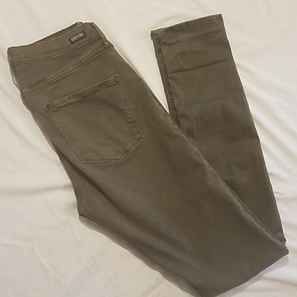 H&M olive green denim